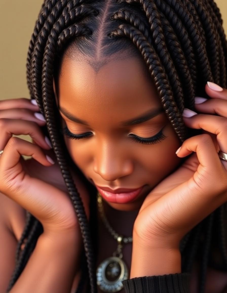 Fresh medium box braids